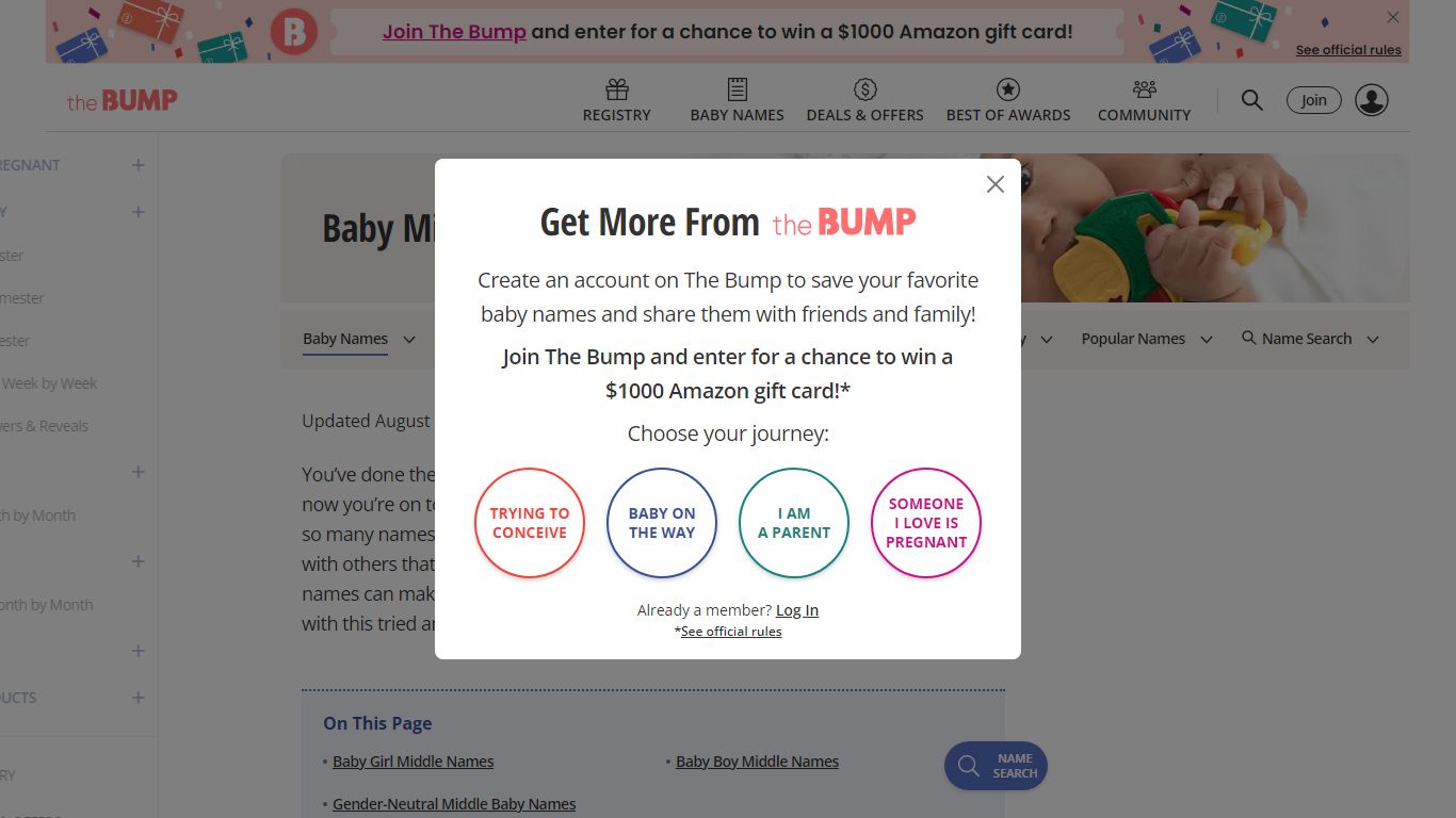 Middle Names for Baby Girls and Baby Boys ｜ The Bump